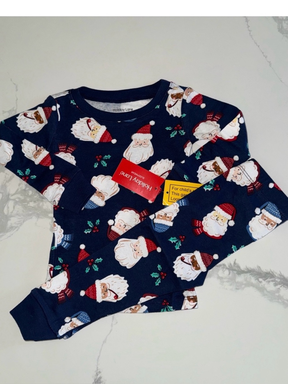 Holiday Lane Baby Santa Pajamas 9-12M
